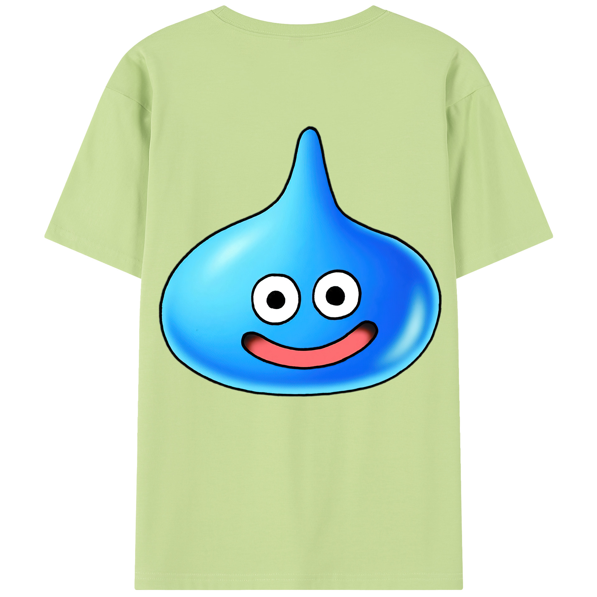 （画像用） ドラゴンクエスト Doragon Kuesuto Dragon Quest 綿100％半袖Tシャツ（背面プリント）